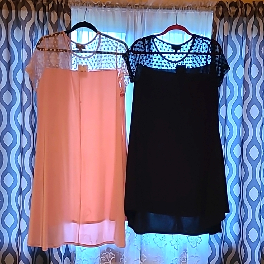 Nina Leonard, Size XL Blush and L Black, fun party dresses - Picture 2 of 4